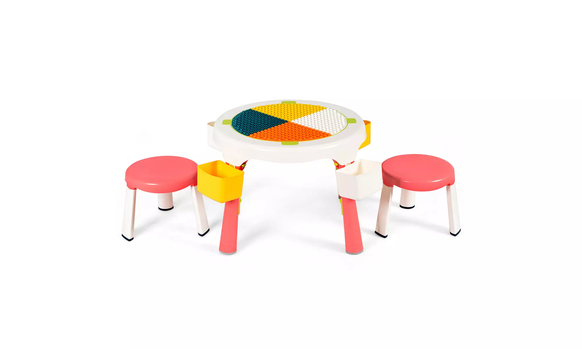 Costway 5-in-1 Kids Activity Table Chair Set Folding Building Block Table - Primary Image