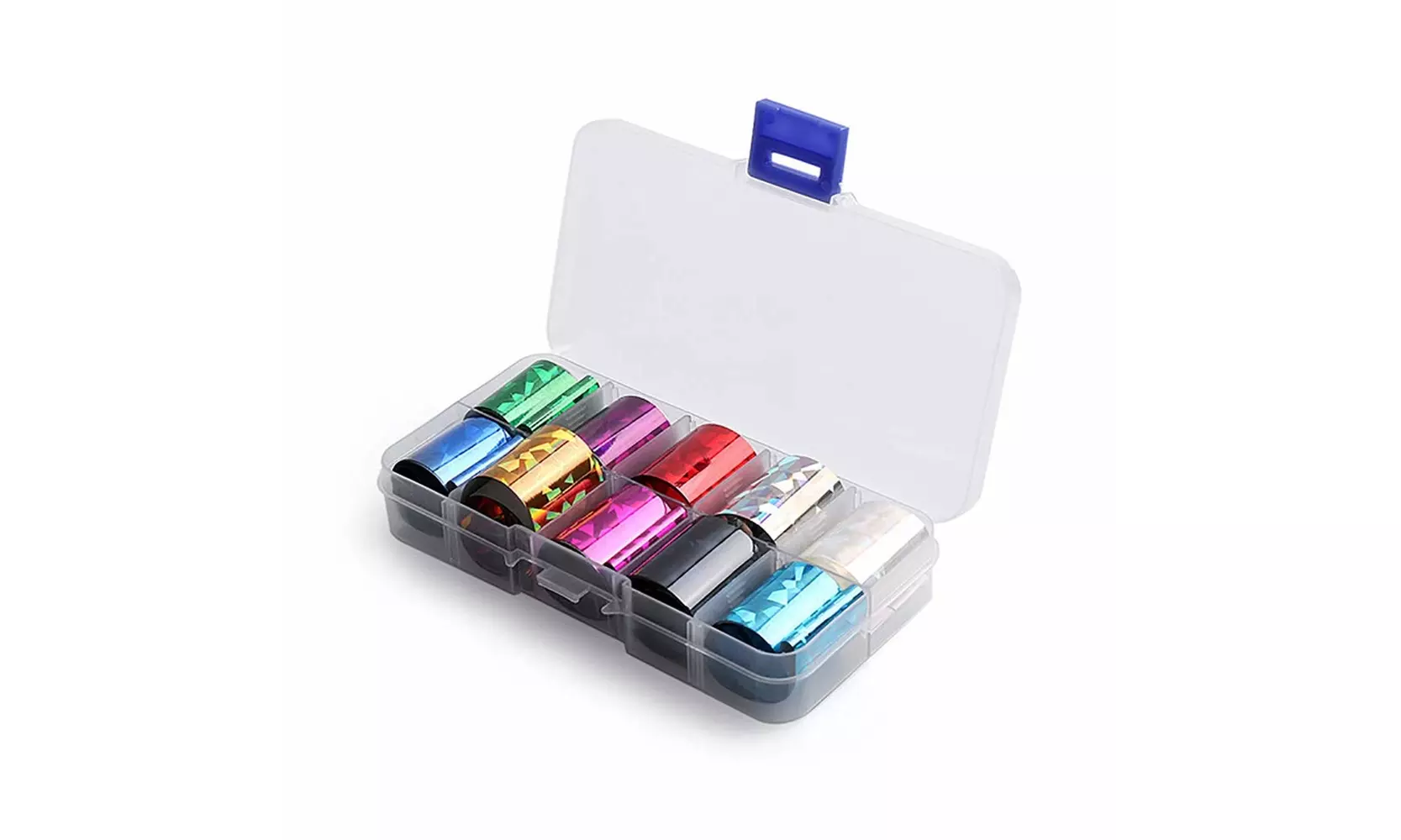 10 Holographic Nail Foils Starry Sky Glitter Foils Nail Art Transfer Sticker Set