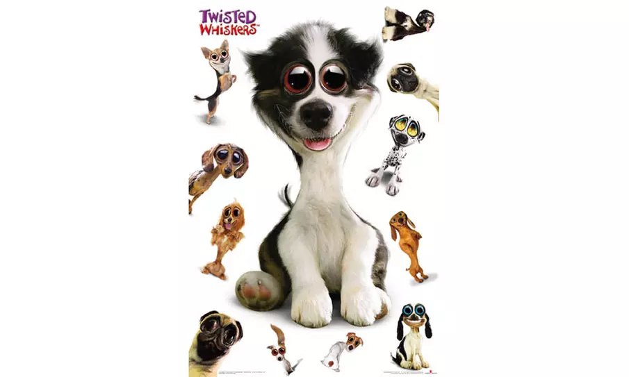  Animals Twisted Whiskers Dogs Poster - Primary Image