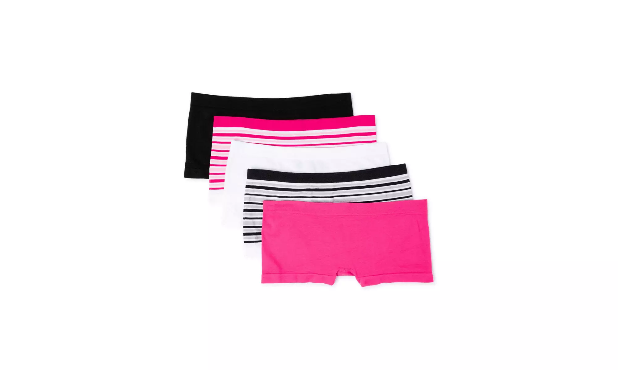 Athletic Works Girls Underwear 5 Pack Seamless Boyshorts Panties Sizes 16 - Primary Image