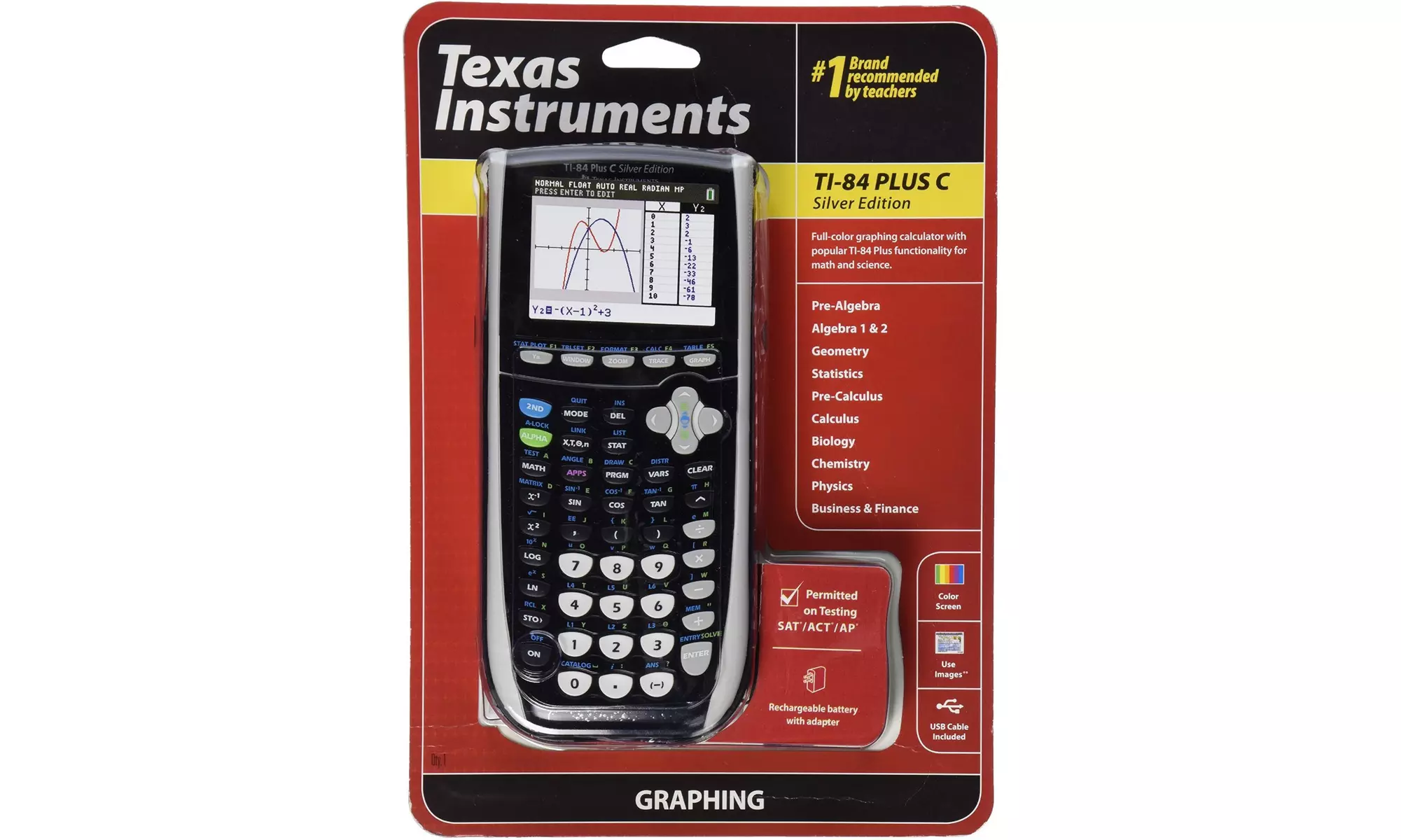 Texas Instruments TI-84 Plus Graphing Calculator (Black) - Second Medium