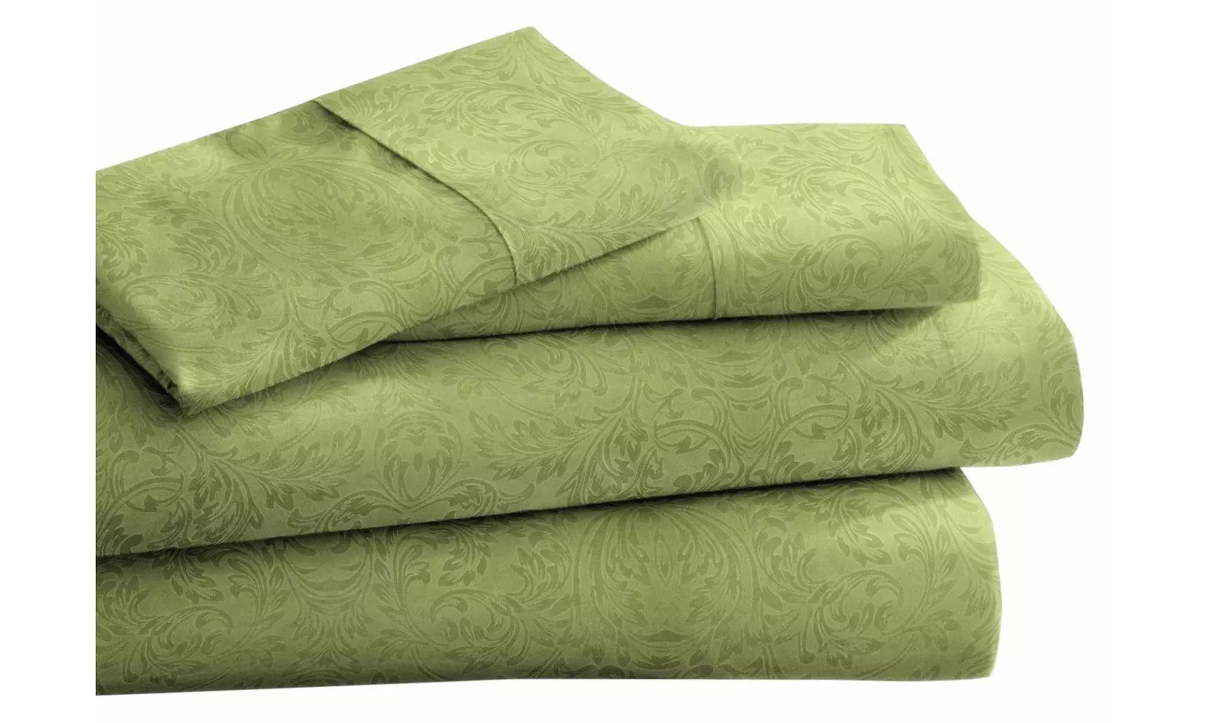 CC&DD-Paisley Embossed 1800 Series  Bed Sheets Set,Velvety  Brushed Microfiber - Primary Image