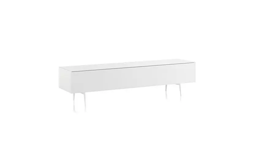 SONOROUS Studio ST-360 Wood Glass Modern TV Stand Metal Legs Sizes up to 75" - Primary Image