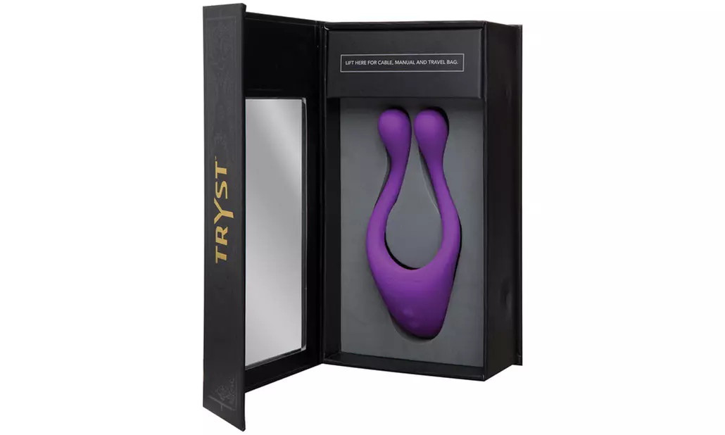 Tryst Multi Erogenous Zone Silicone Massager - Black