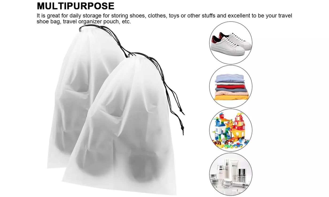 Packing Shoe Bags for Travel Large Drawstring Shoes Organizer Storage Pouch