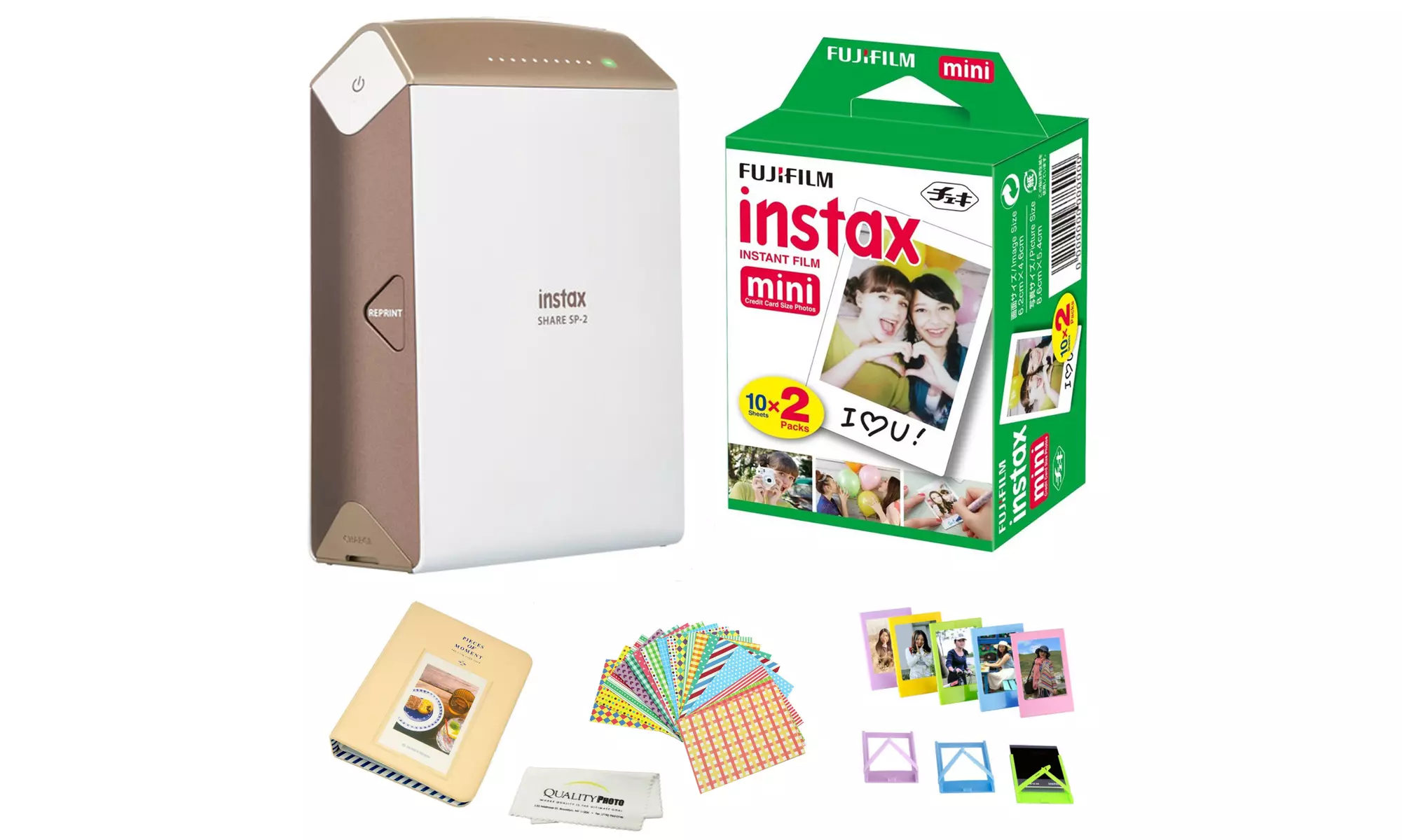 Fujifilm Instax SHARE SP-2 SmartPhone Photo Printer, Film Pack, and Accessories - Primary Image