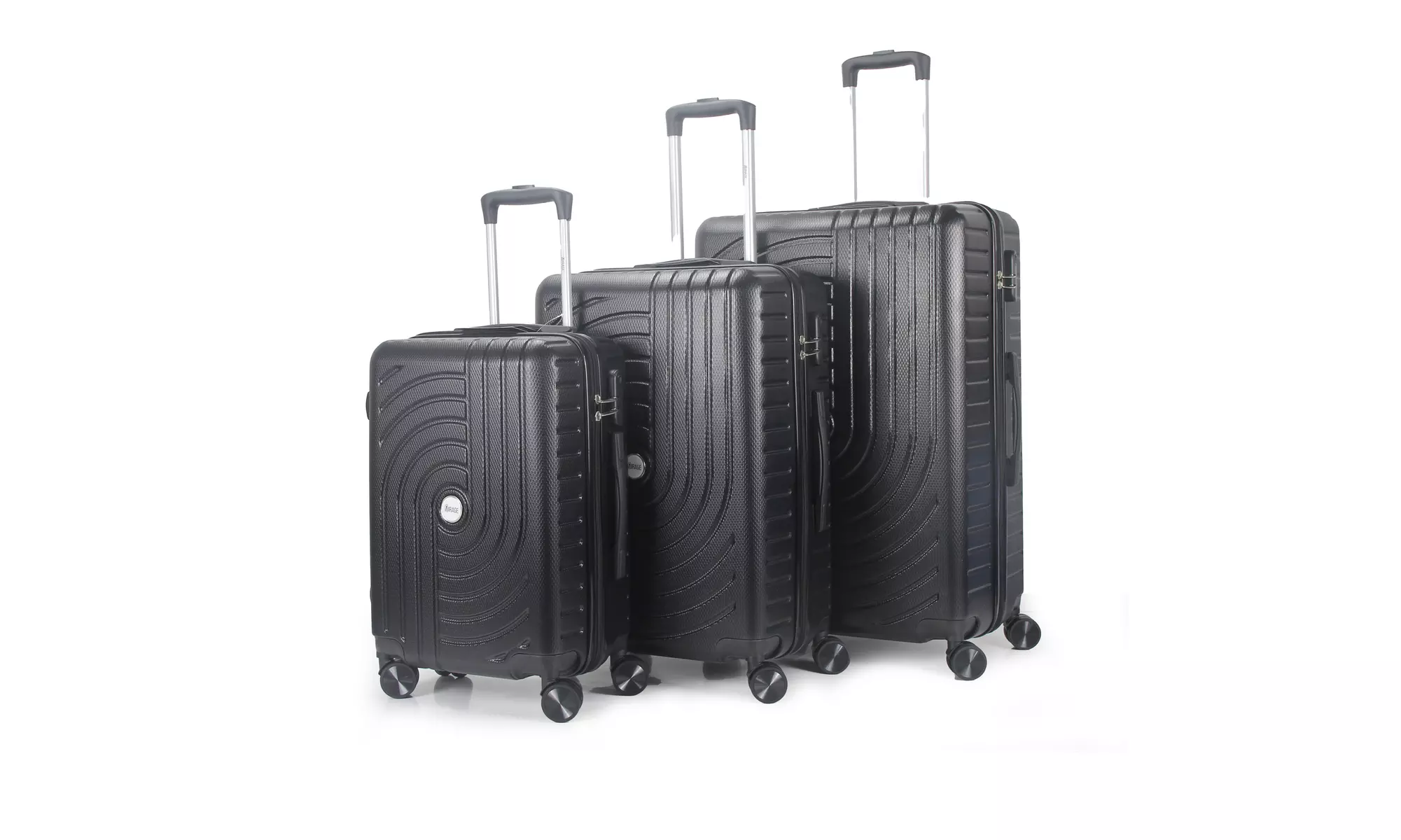3-Piece Hardside Luggage Set with 360 Dual Spinner Wheels and Combo Lock