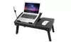 iMounTEK Adjustable Foldable Laptop Table Stand w/ Cooling Fan, Light, & USB Hub
