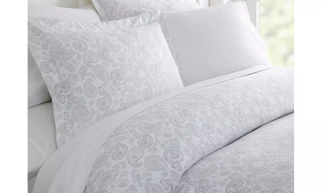 Merit Linens Premium Ultra Soft 3 Piece Patterned Duvet Cover Set