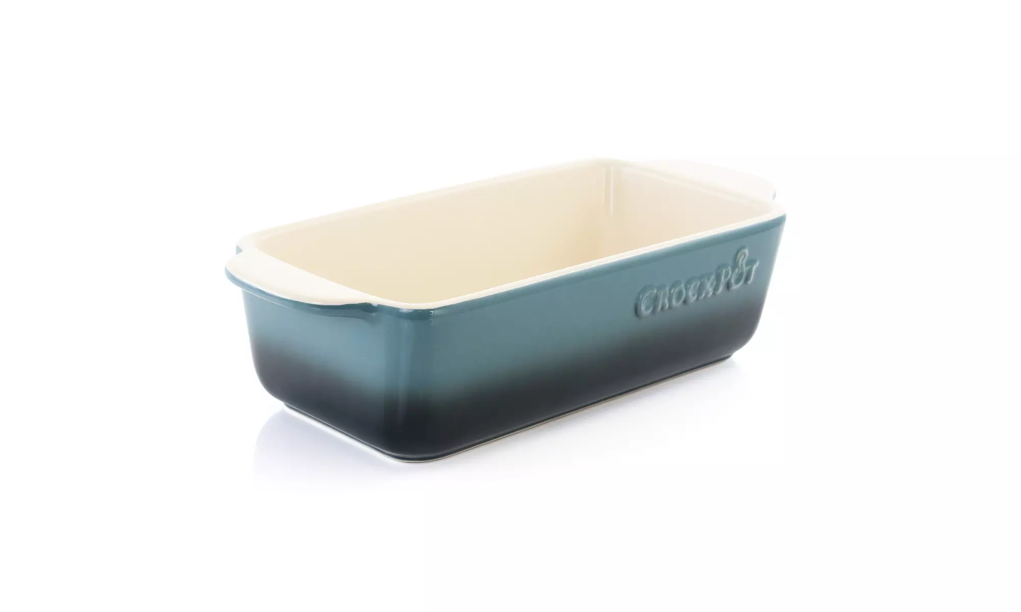 Crock Pot Artisan 1.25 Quart Rectangle Stoneware Bake Pan in Blue - Primary Image