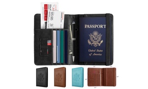  RFID Multi-function Passport Anti-theft Anti-scanning Wallet Passport Holder 