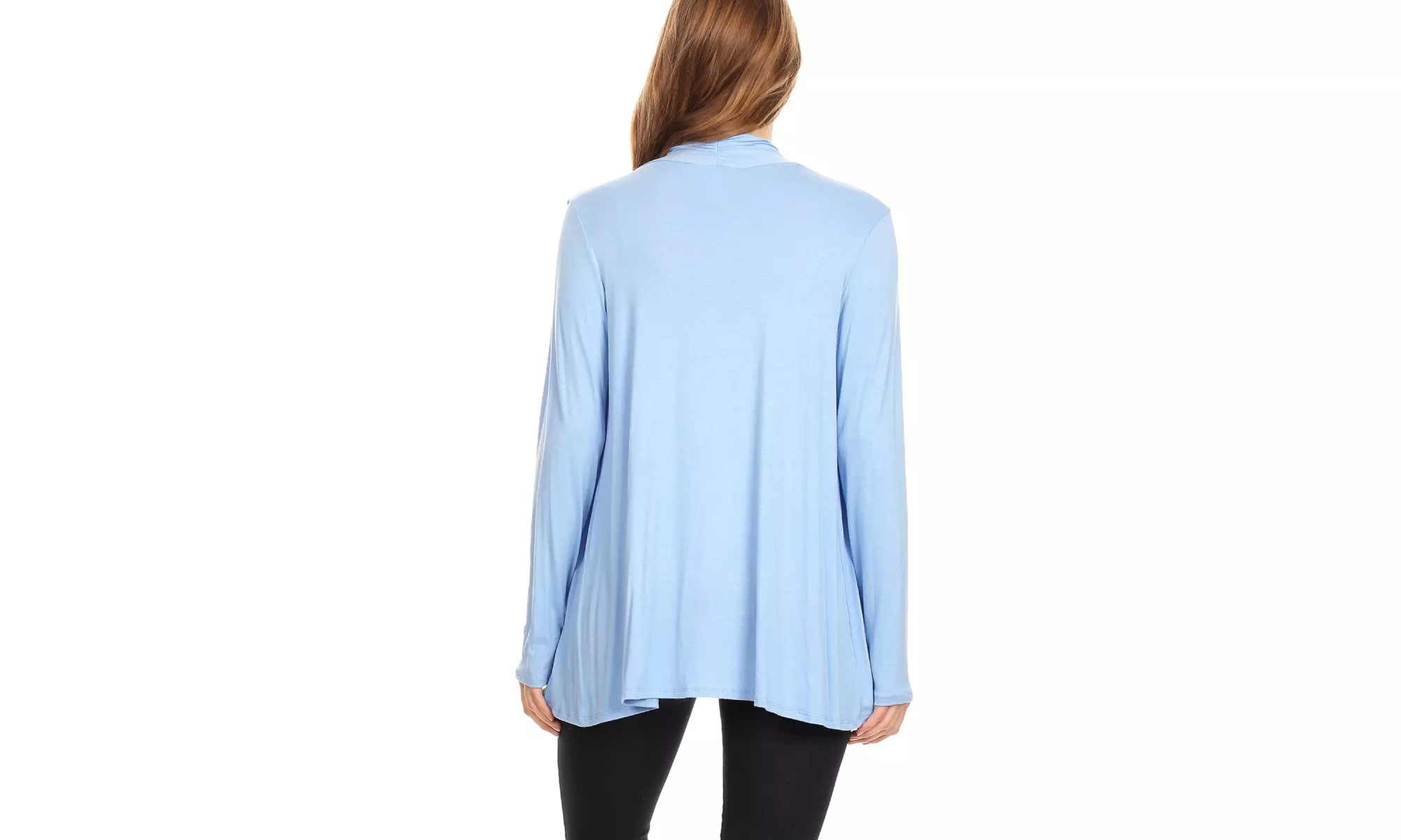 Solid Lightweight Soft Long Sleeves Open Front Cardigan