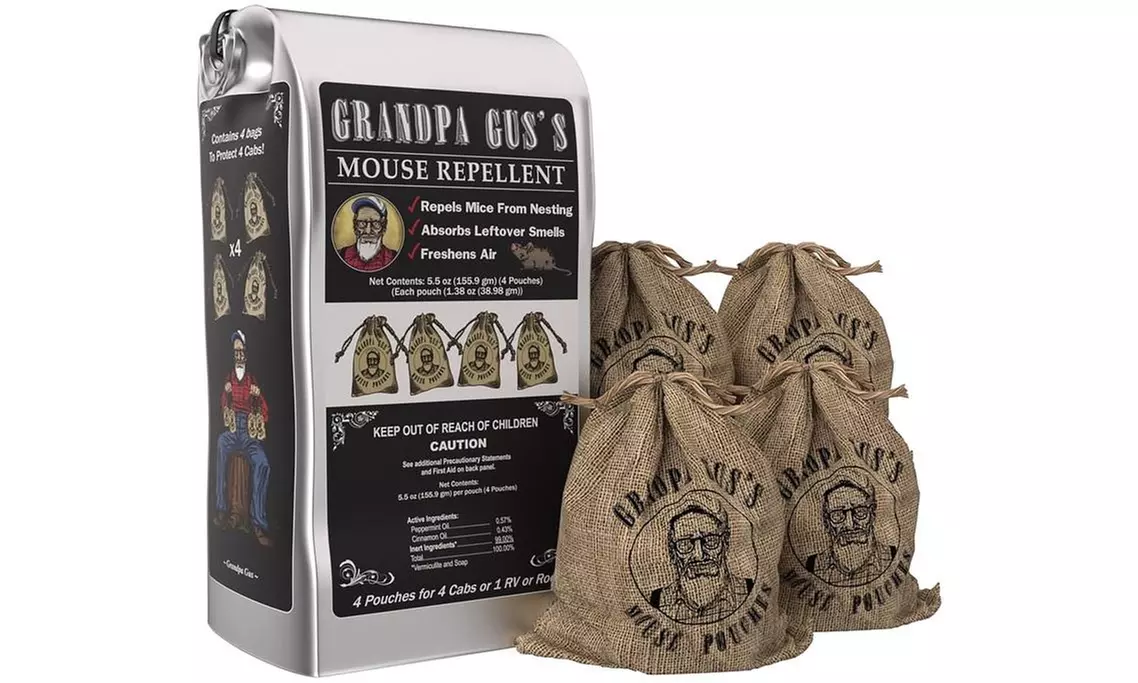 Grandpa Gus's GMM-4-15 Mouse Repellent Pouch, 5.5 Oz - Second Medium