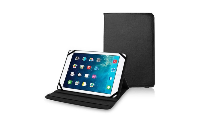 Universal 9 6 10 5 360 Swivel Stand Holder Leather Case For Tablet Black Groupon - Leather Case Tablet Holder Universal 9 6 10 5 360 Swivel Stand Holder Leather Case For Tablet Black Groupon - Leather Case Tablet Holder