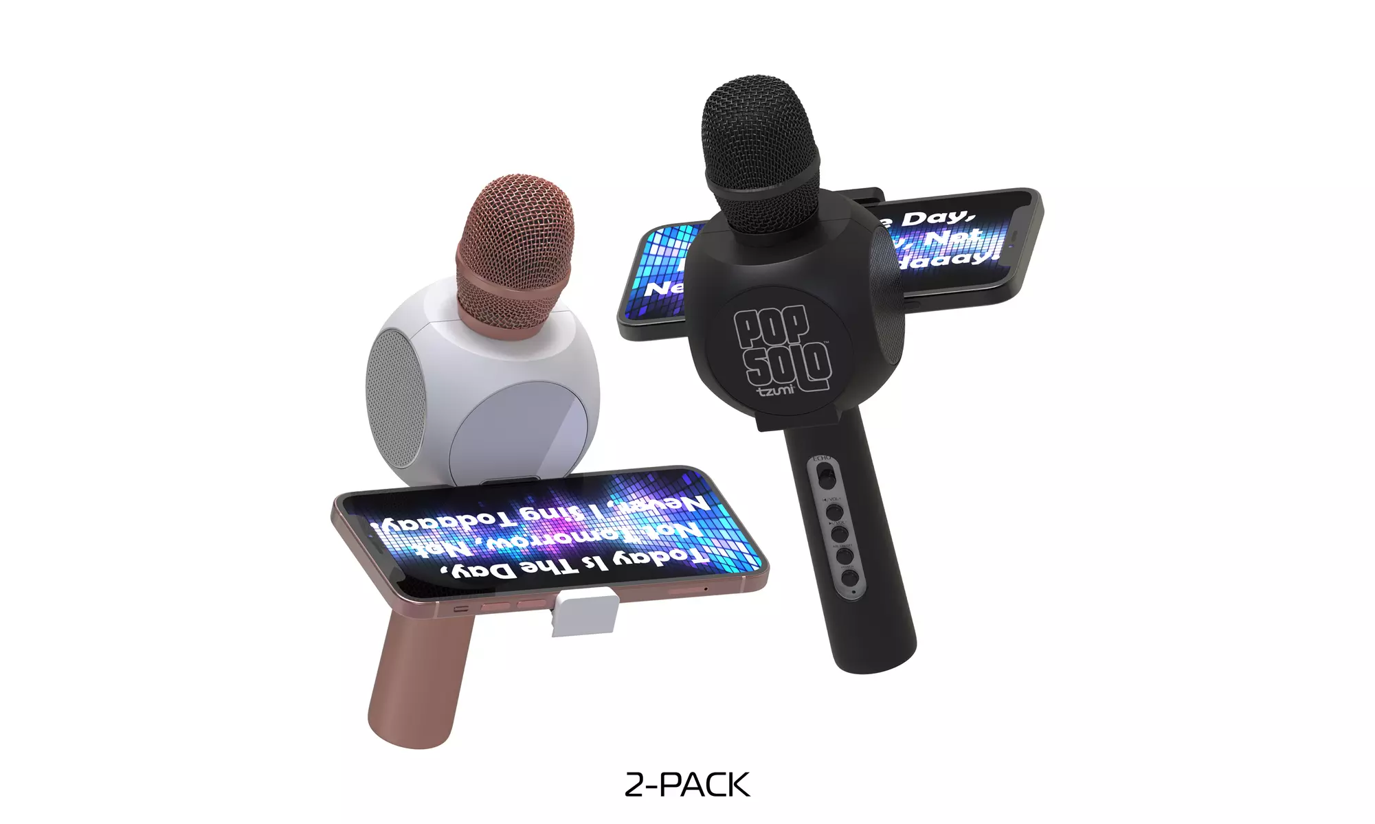Pop Solo Bluetooth Karaoke Microphone 2-Pack - Primary Image