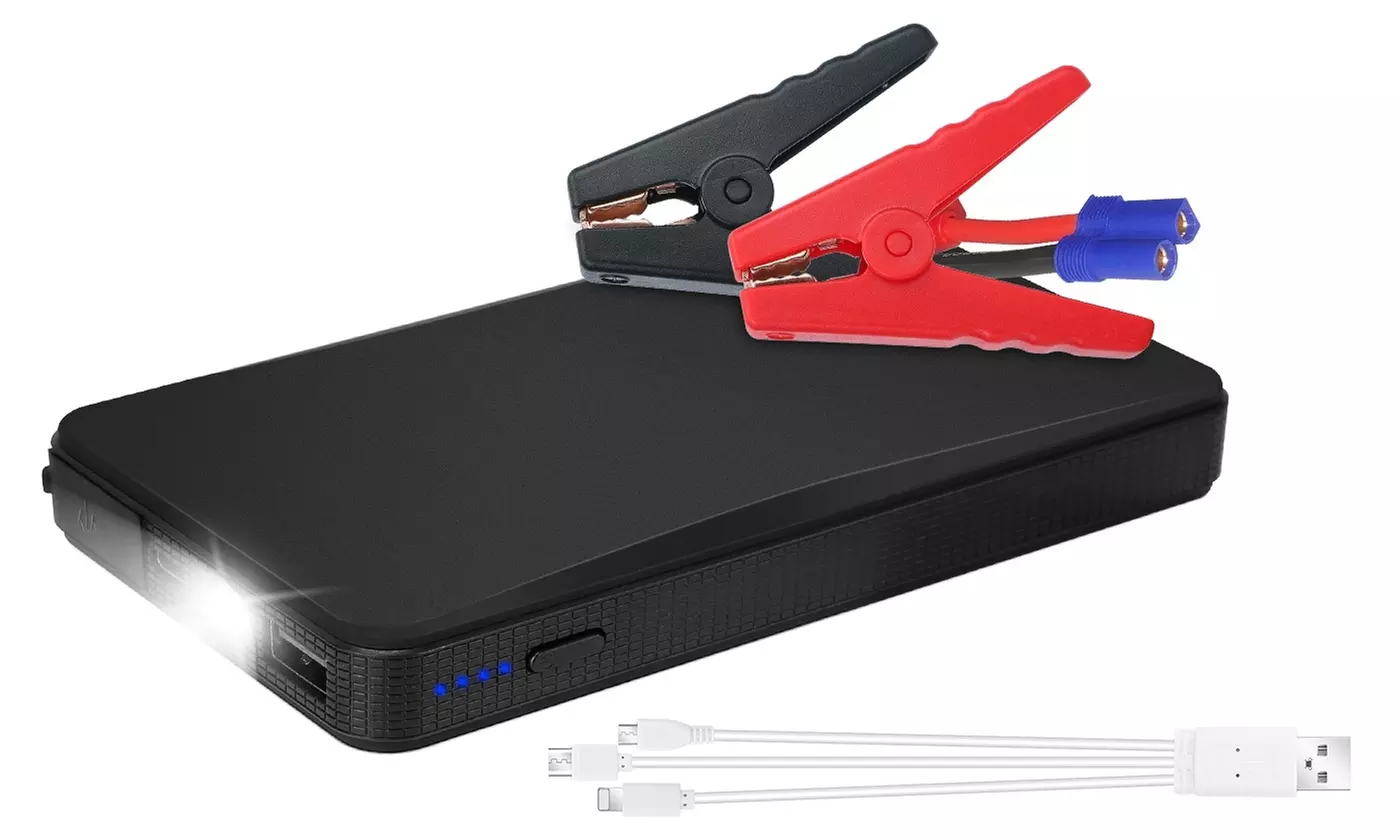 Portable Mini Slim 20000mAh Car Jump Starter – Engine Battery Charger & Power Bank