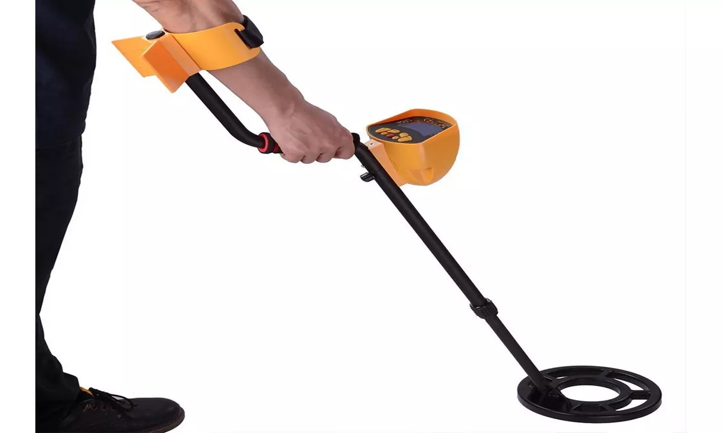 Metal Detector Gold Digger Light Hunter Deep Sensitive Search LCD Display - Primary Image
