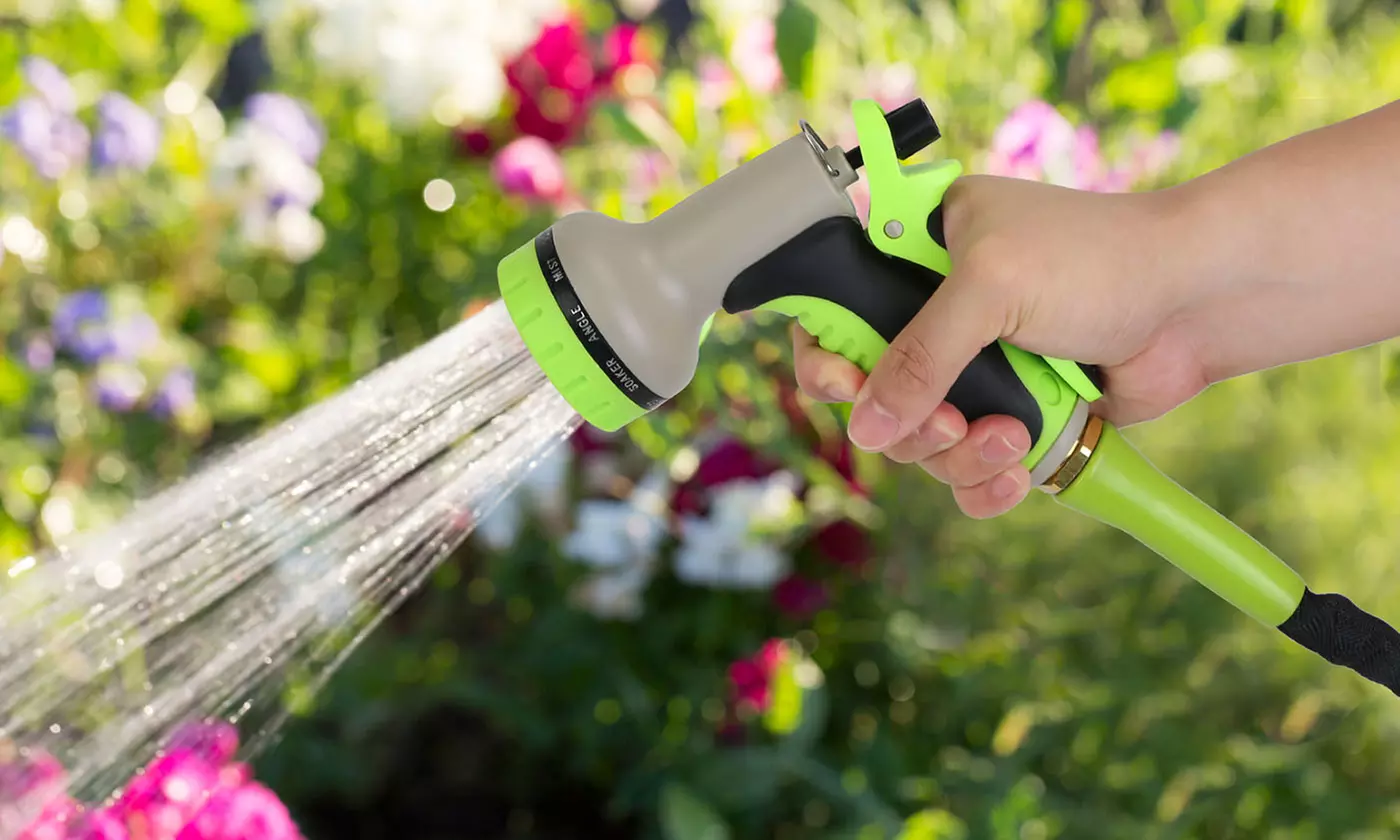 iMounTEK Non-Expandable Garden Hose Kink-Free Water Hose Kit - 50FT/75FT/100FT 