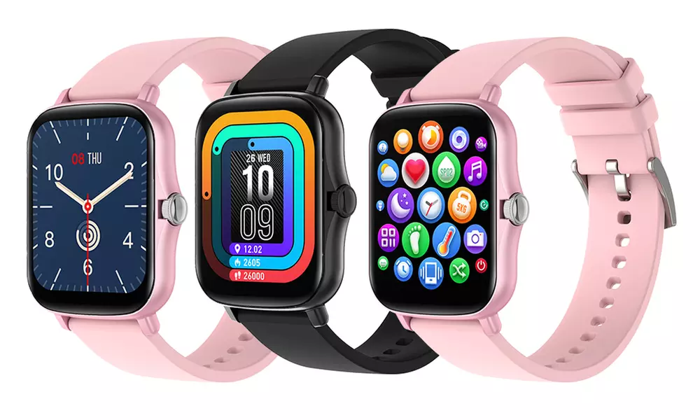 Smart Watch Fitness Tracker Monitor for Android and iOS Phones 1.7in Full Screen - Primary Image