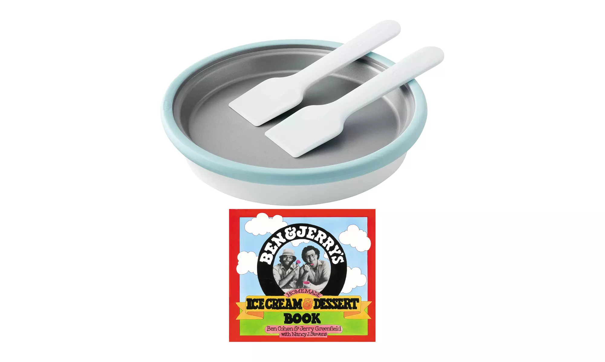 Chef n Sweet Spot Ice Cream Maker (Blue Glow) with Ice Cream and Dessert Book - Primary Image