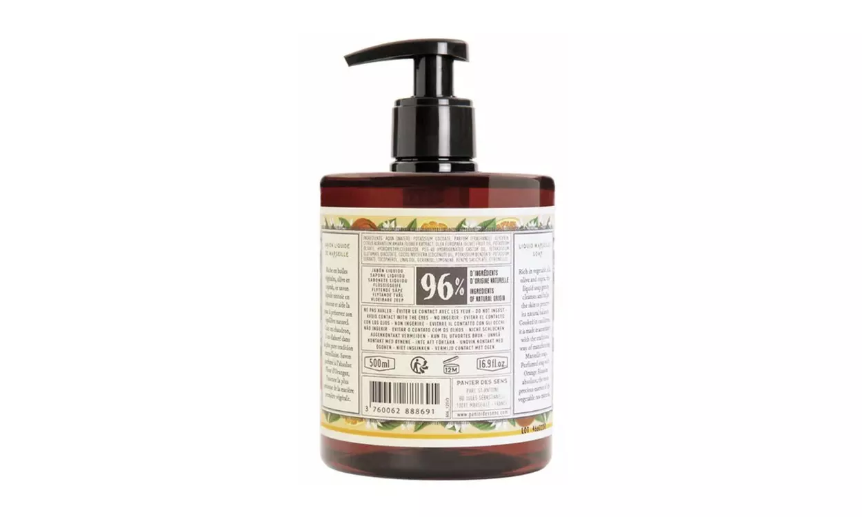 Panier des Sens Orange Blossom Liquid Marseille soap 16.9 fl oz 500mL - Second Medium