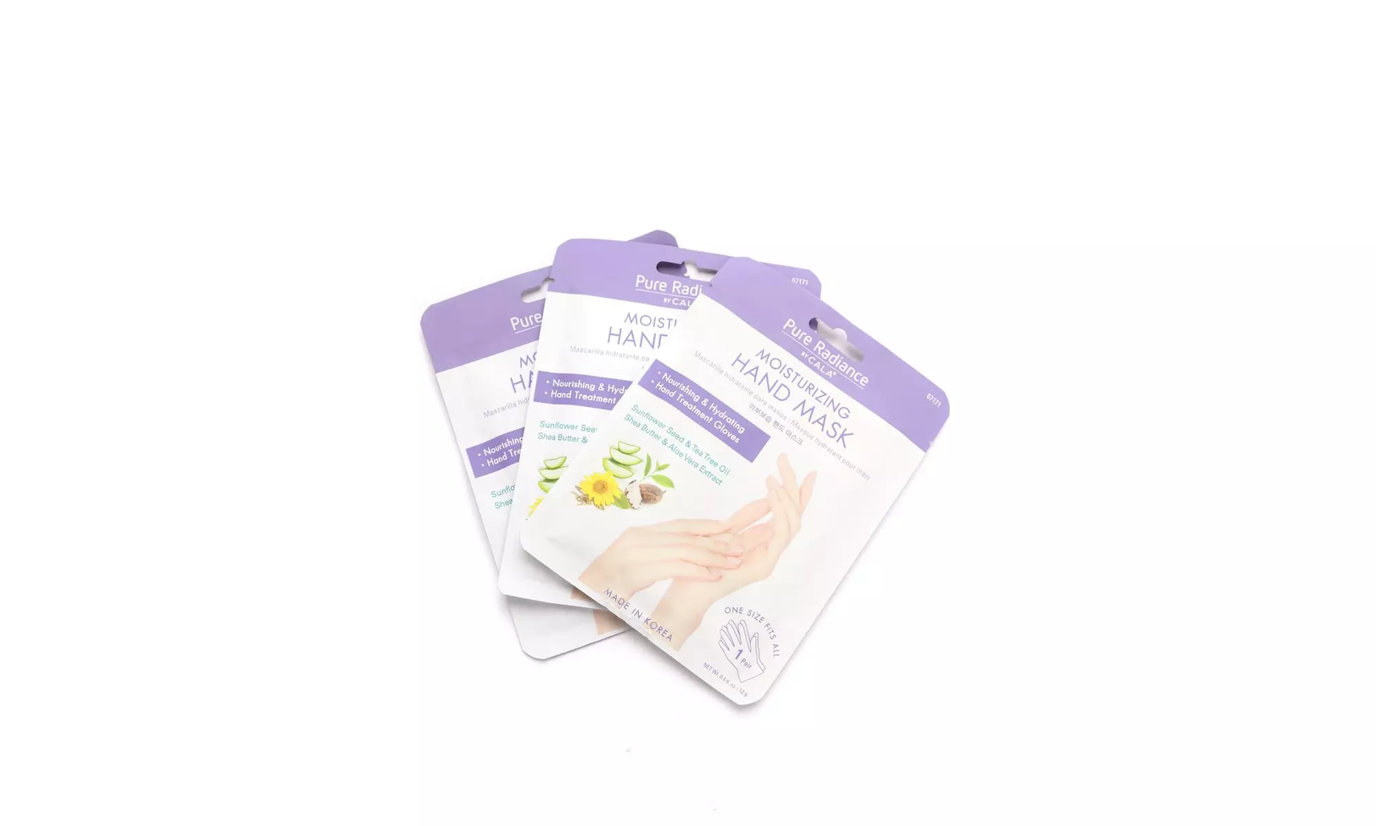 Cala Pure Radiance Moisturizing Hand Masks, 3 Pairs (one size fits all) - Second Medium