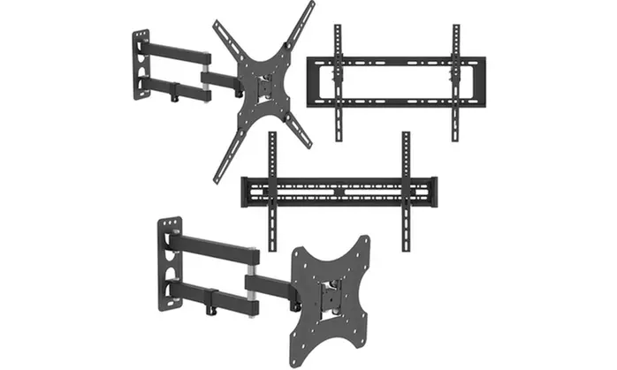 66lb/110lb Adjustable Wall Mount Brackets Rotatable TV Stand - Primary Image