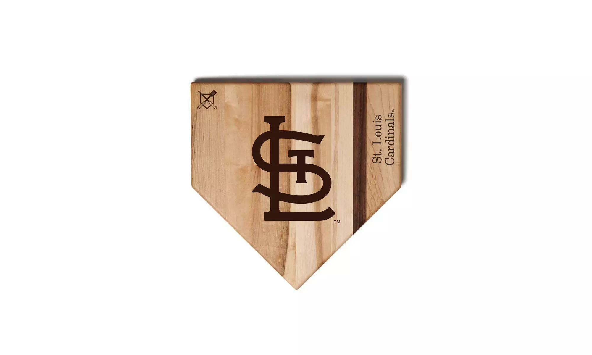 MLB 12-Inch or 17-inch Wooden Home Plate Cutting Board