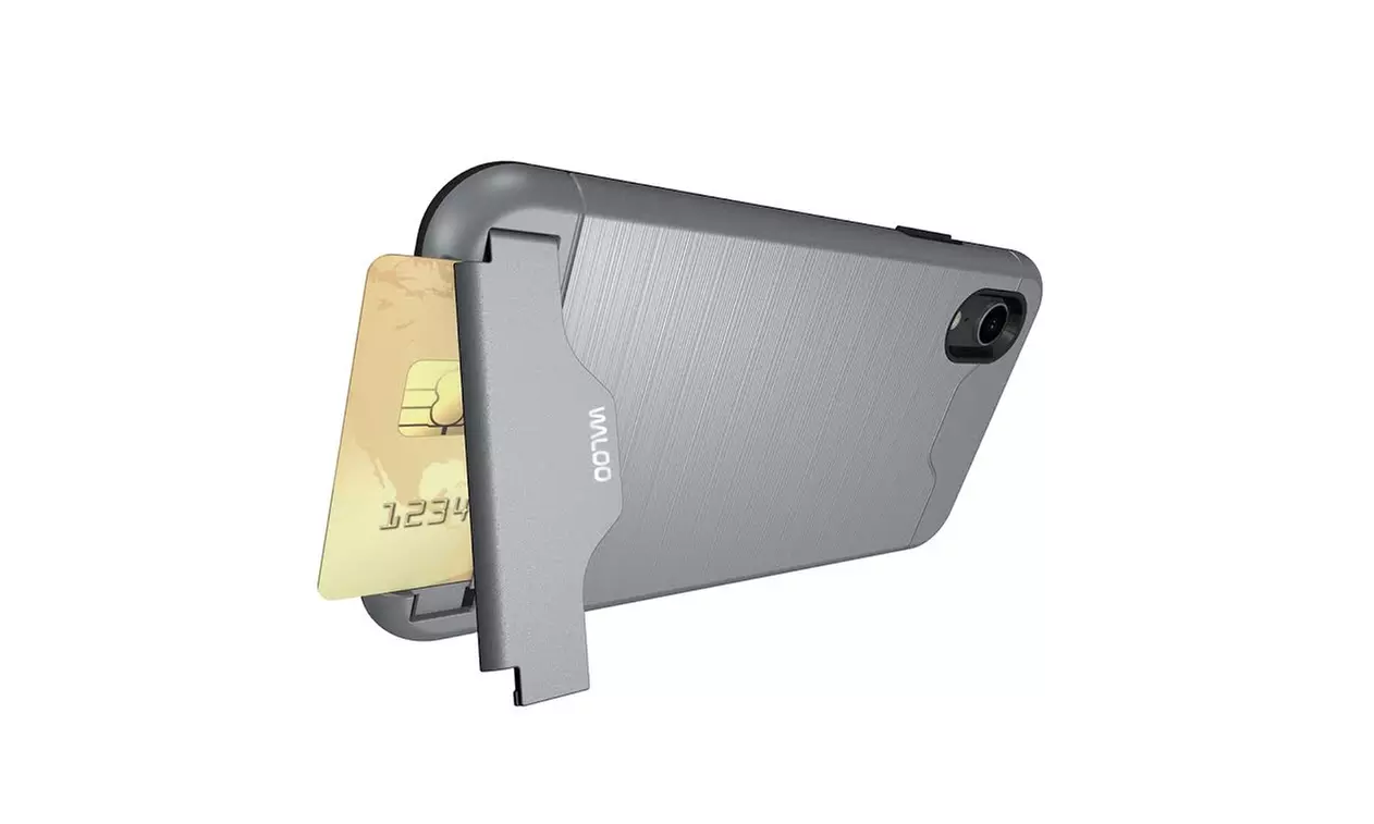 Waloo Brushed Kickstand Case for iPhones 