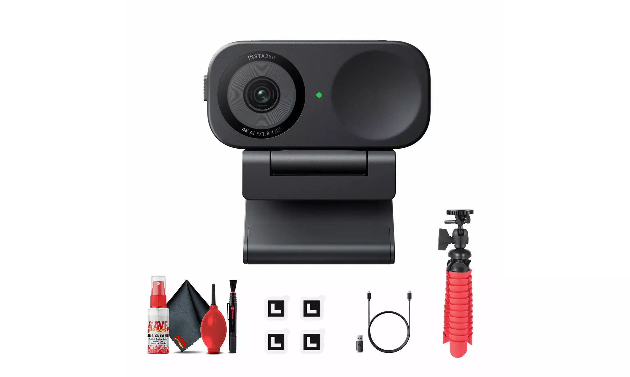 Insta360 Link 2C 4K AI Webcam with Tripod Bundle - Primary Image