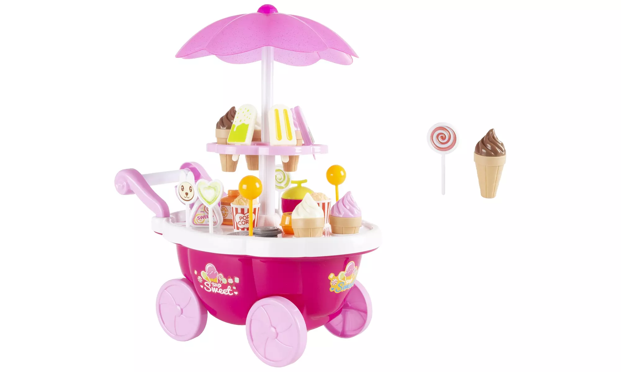 Kids Pretend Play Ice Cream Cart by Hey! Play! - Primary Image