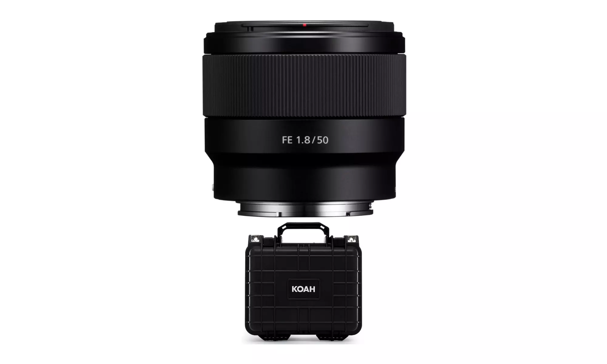 Sony FE 50mm f/1.8 Lens with Weatherproof Hard Case - Primary Image