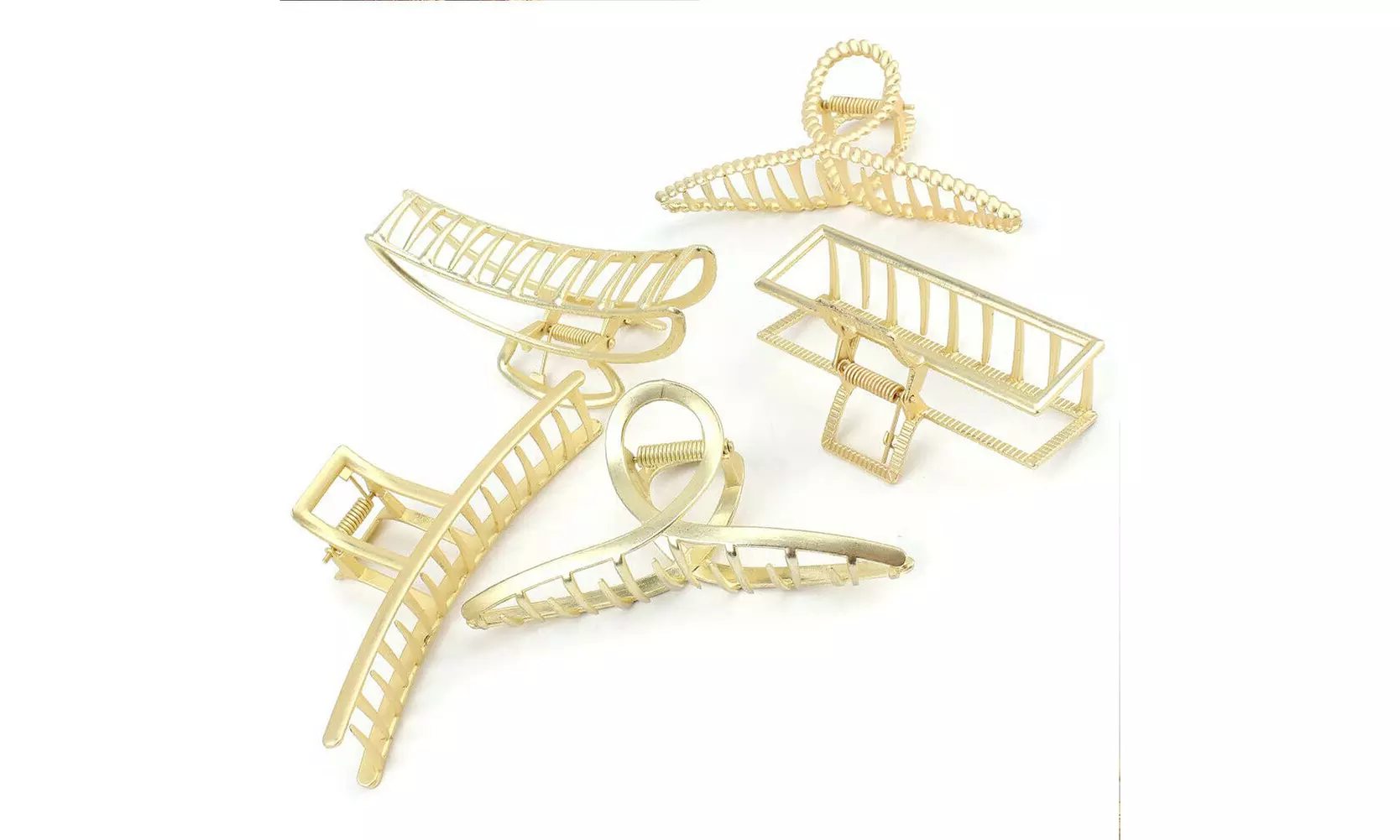 US 5-10 Pack Metal Jumbo Hair Claw Clip Large Strong Hold for Thick Hair Nonslip