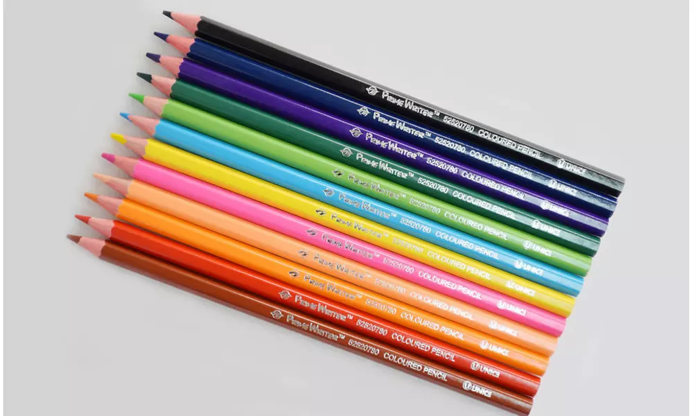 Set of 12 Colors Secret Garden Color Pencils - Second Medium