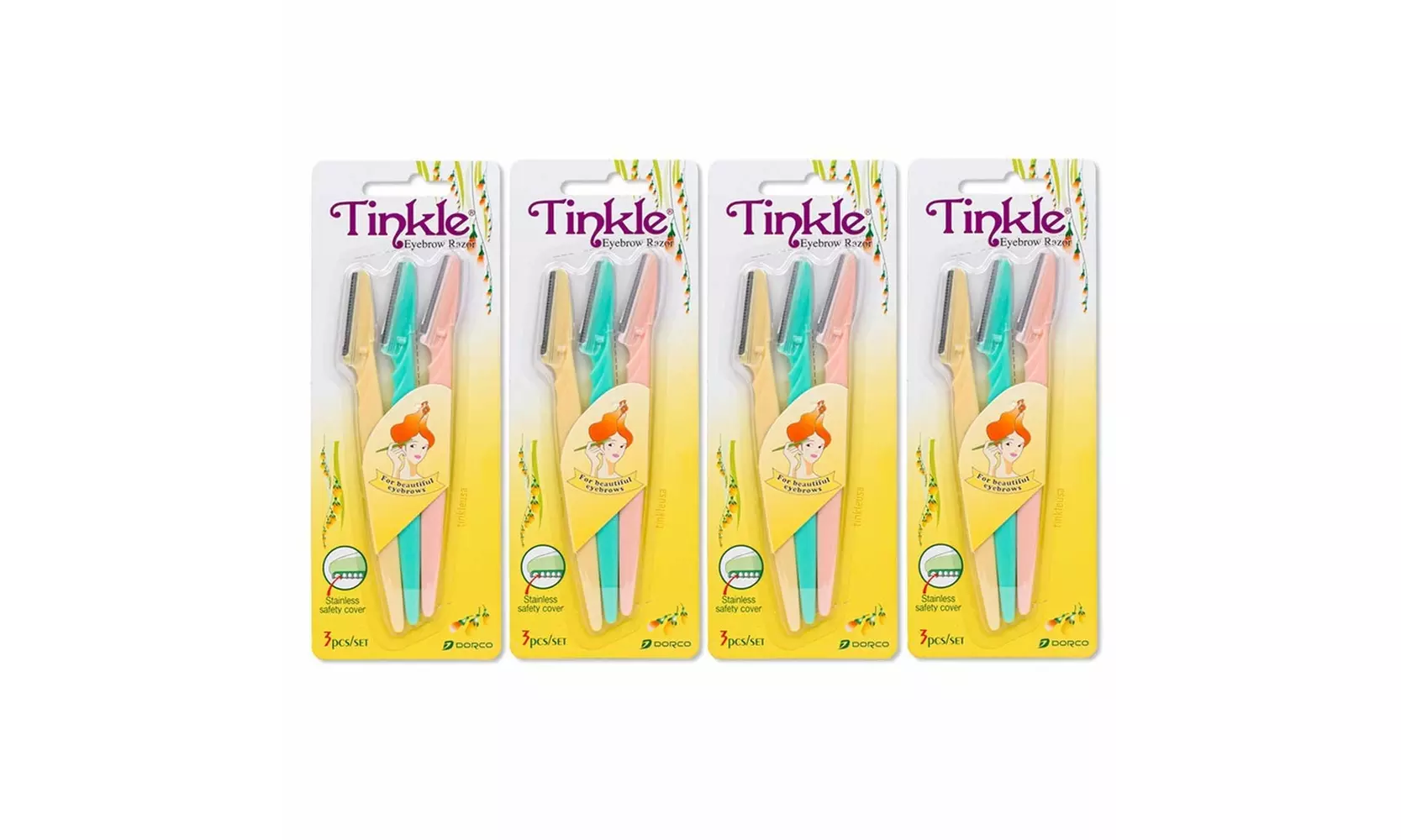 Dorco Tinkle Eyebrow Razors for Women - Primary Image