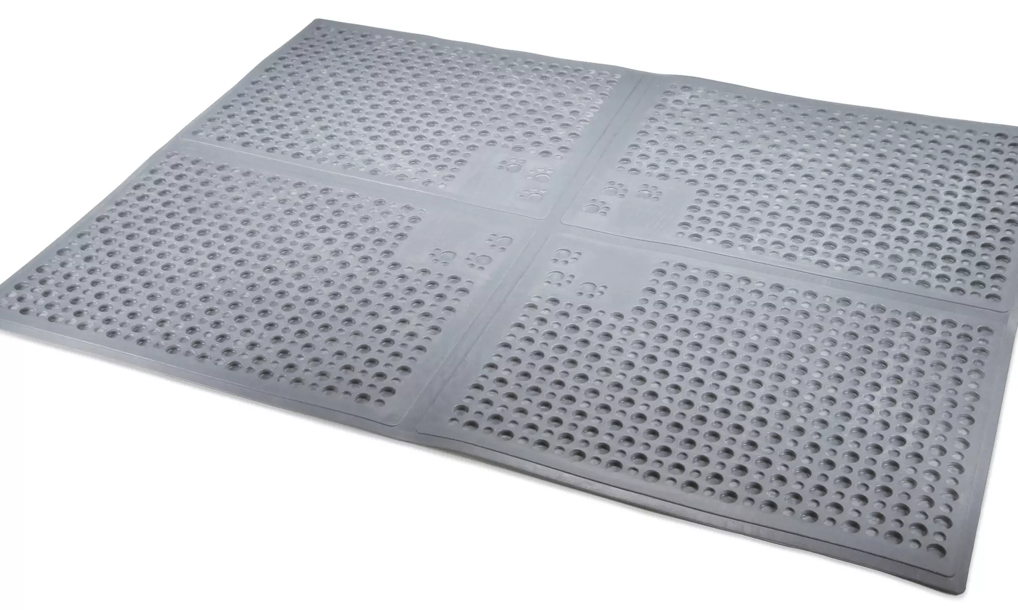 Petlinks Purr-fect Paws Multipurpose Rubber Litter Mat for Cats & Kittens
