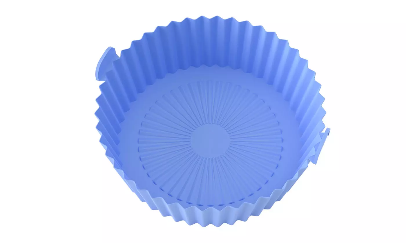 Silicone Air Fryer Tray Basket Non-Stick Safe Oven Baking Tray Reusable Kitchen
