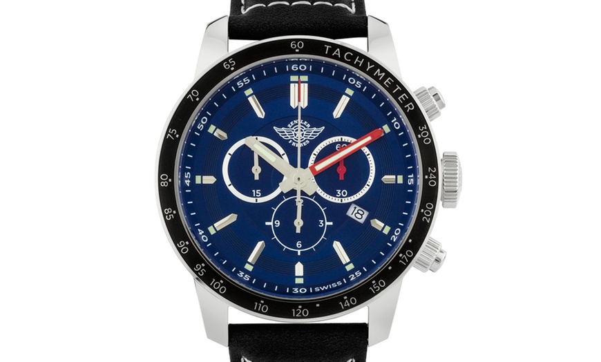 Zentler freres oracle best sale men's swiss chronograph watch