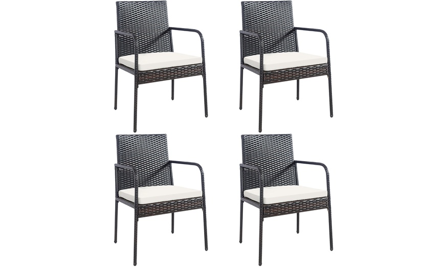 Up To 56% Off on Costway 4PCS Patio Wicker Rat... | Groupon Goods