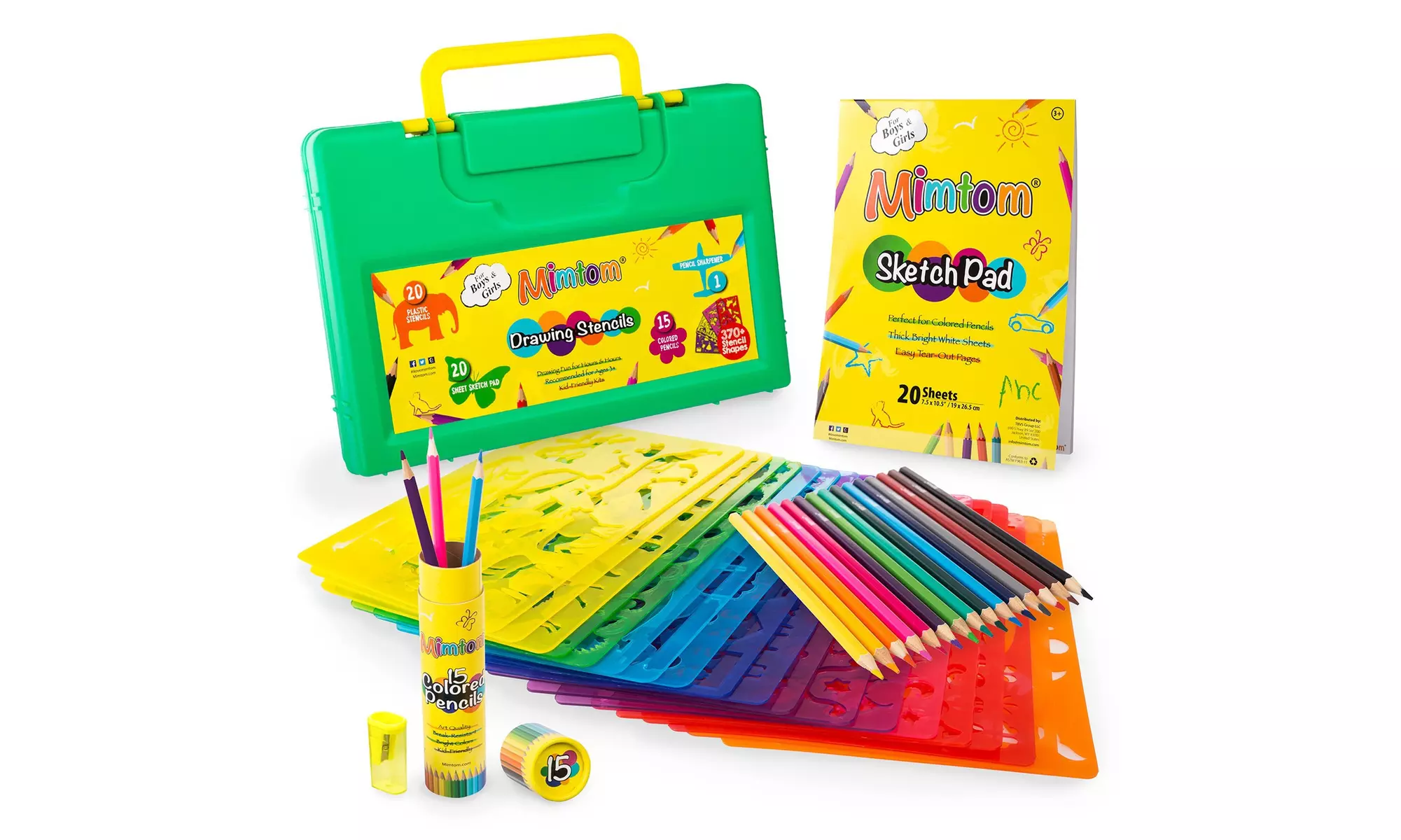 Mimtom Drawing Stencils for Kids - Primary Image