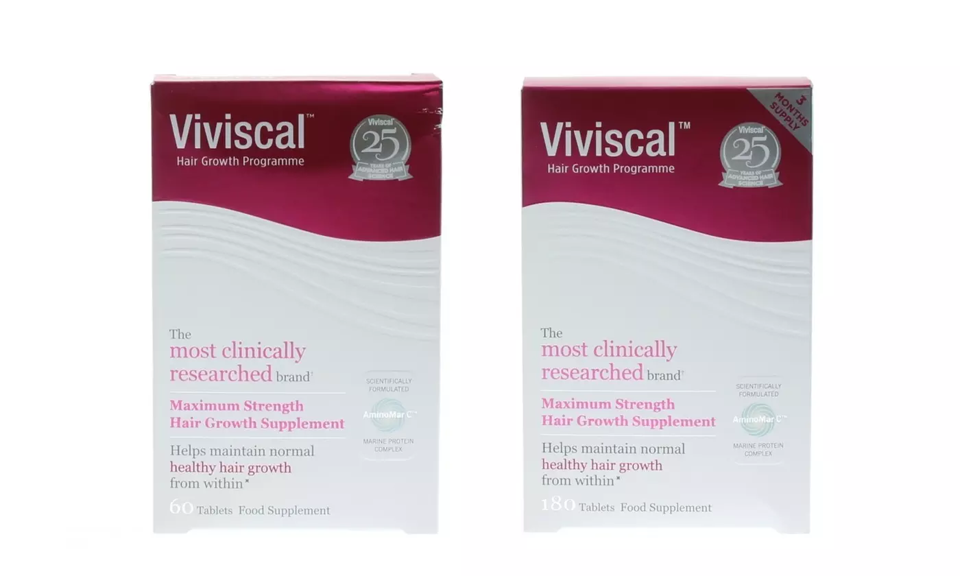 Viviscal Hair Growth Programme Maximum Strength-Choose from 60 OR 180 Tablets - Primary Image