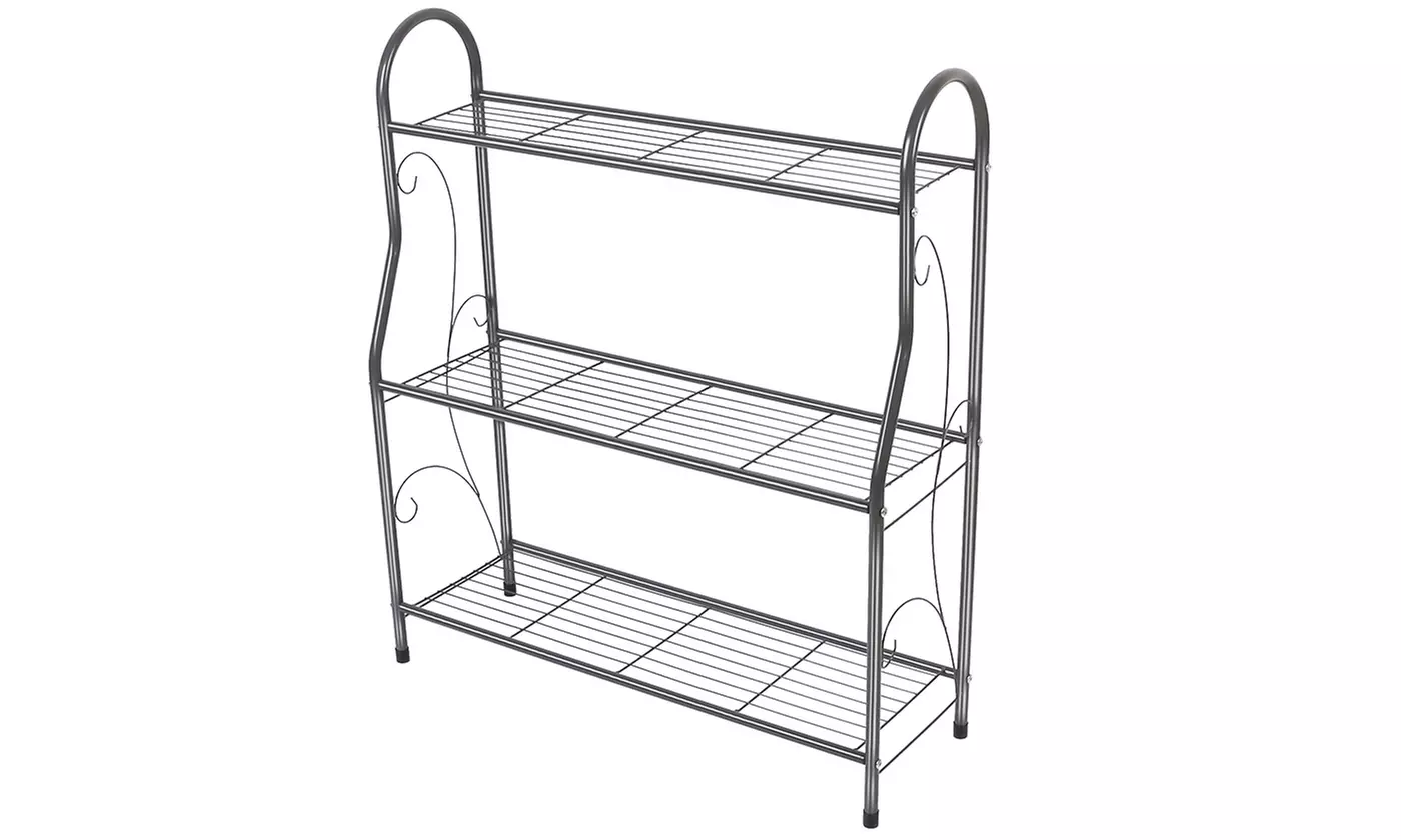 NewHome 3-Tier Metal Plant Stand Shelf Flower Pot Display Rack Holder