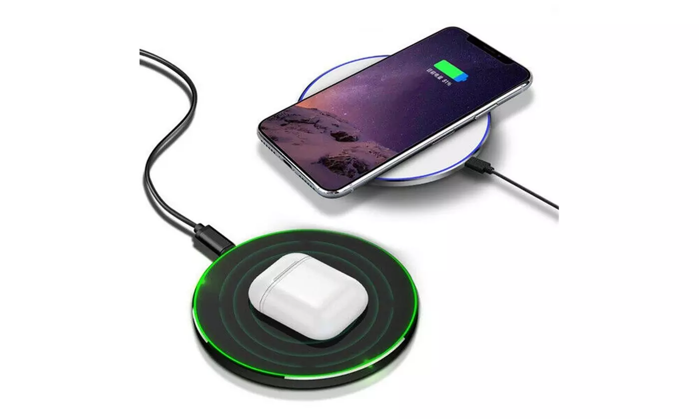 15W Wireless Charger Fast Charge Pad For Samsung iPhone XS Max X XR 12 11 Pro