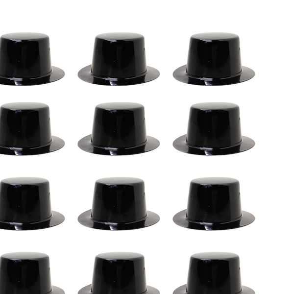 black party top hats