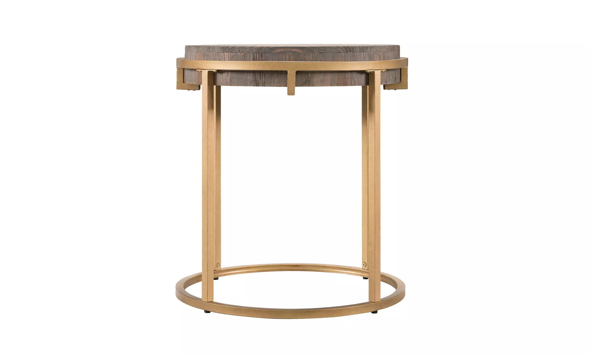 Sera Reclaimed Wood Round End Table - Second Medium