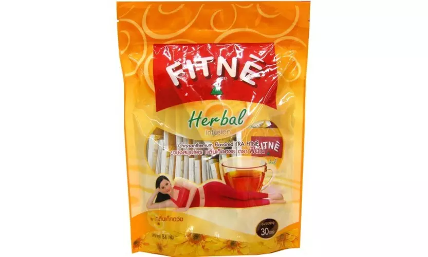 Fitne Herbal Tea from Thailand with  Chrysanthemum and Senna 30 Teabags - Second Medium