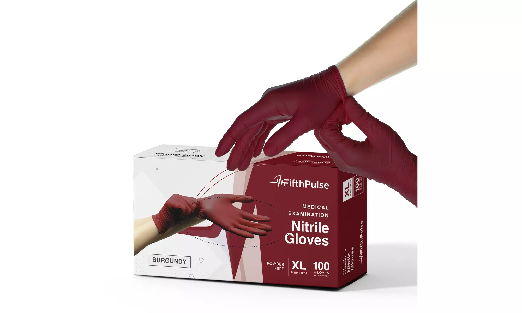 Fifth Pulse Nitrile Exam Latex Free & Powder Free Gloves - Box of 100