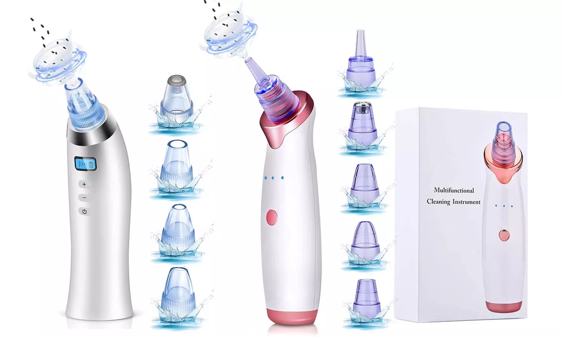Blackhead Remover Vacuum USB Rechargeable Pore Vacuum Cleaner with Suction - Primary Image