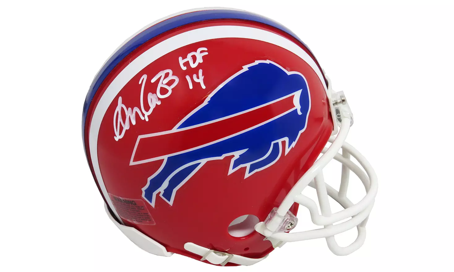 Andre Reed Signed Buffalo Bills T/B Riddell Mini Helmet w/HOF'14 - Primary Image