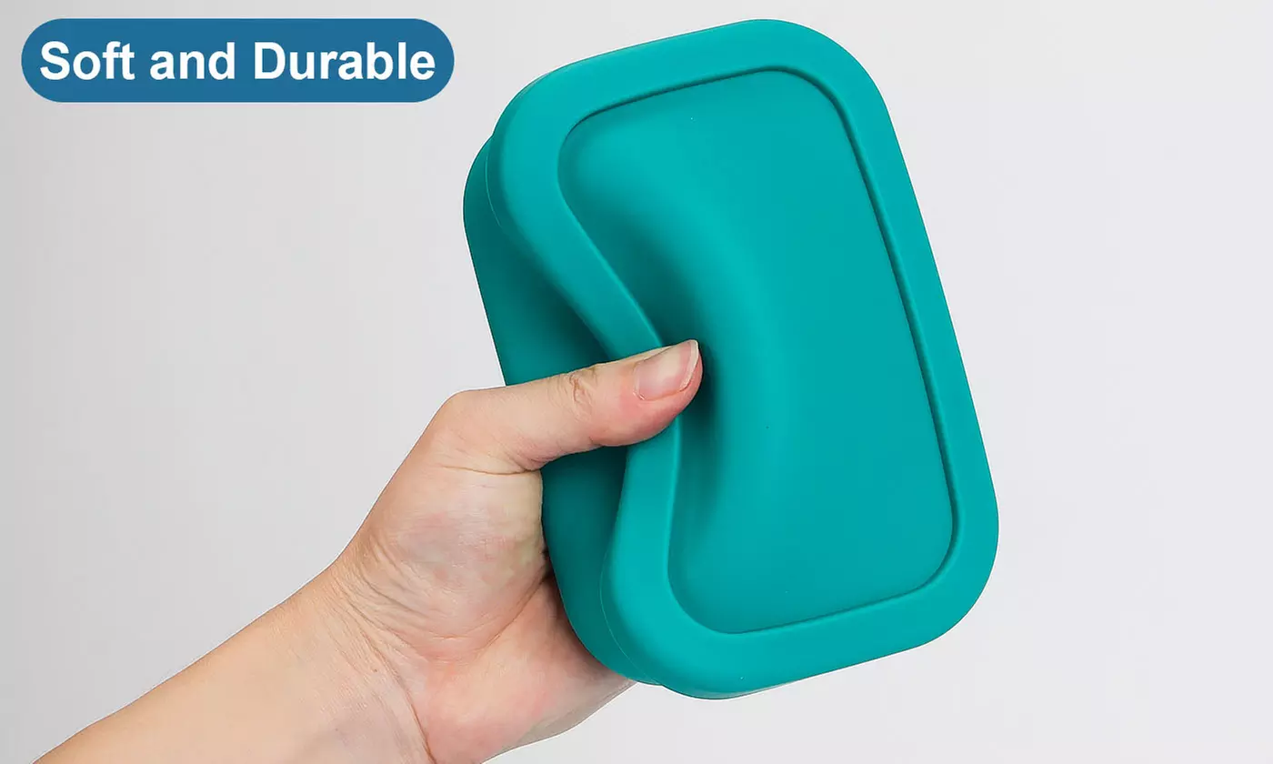 Leak Proof Silicone Soap Container with Draining Layer Portable Travel Soap Case